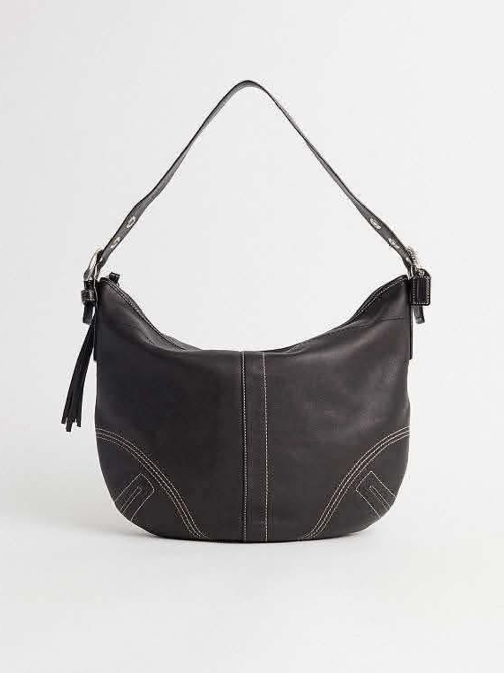 Coach Soho Hobo Black Leather Shoulder Bag, Vintage YK2, EUC, Authentic